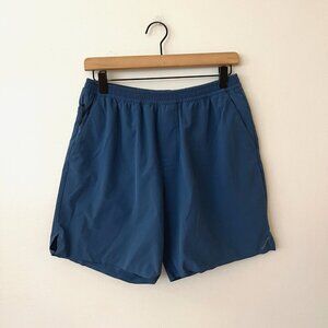 Hill City Blue Lined Athletic Workout Running Shorts Men's Size Small